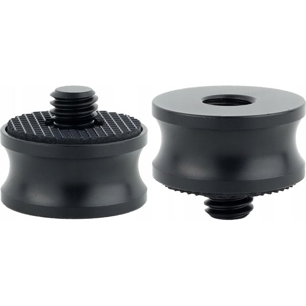 Adattatore Manicotto Di Riduzione Da 3/8""" A 3/8"""" Treppiede In Alluminio Con Gomma 22 Mm"-image