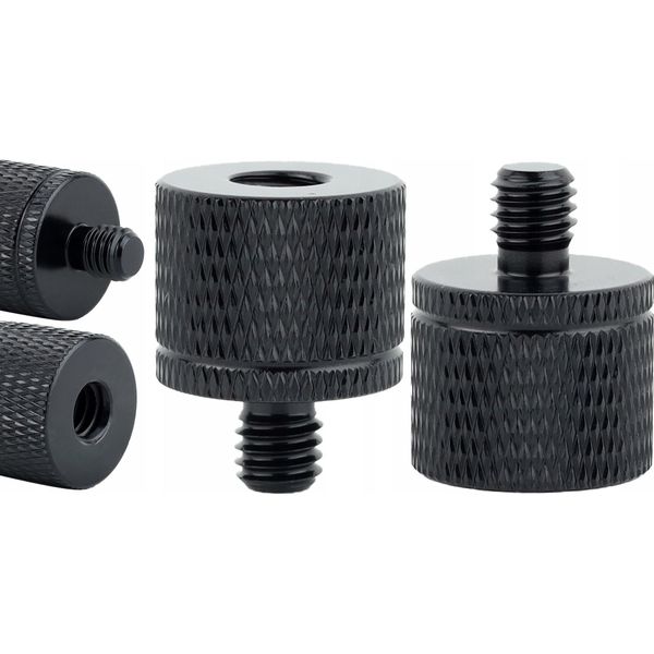 Adattatore Riduzione 1/4" A M6 Treppiede Alluminio Nero 20 Mm"-image