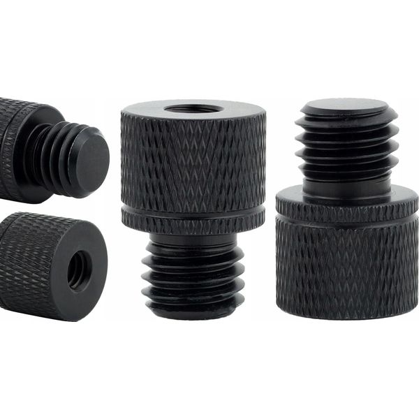 Riduzione Del Manicotto Adattatore Da M12 A 1/4" Per Treppiede Alluminio Nero 23 Mm"-image