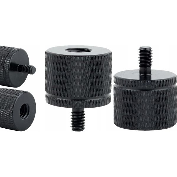 Adattatore Riduzione 1/4" A M4 Treppiede Alluminio Nero 20 Mm"-image