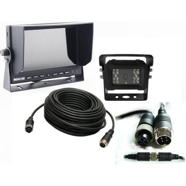 Kit Telecamera Posteriore Monitor 7'' Hq Pesante 12V 24V-image