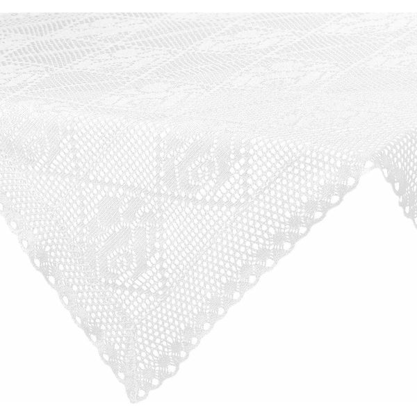 Eurofirany | Tovaglia Da Centro - Tovaglia Bianca - 85 X 85 Cm - All'uncinetto-image