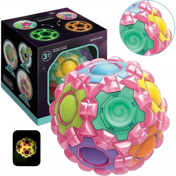 Palla Puzzle Giocattolo Logico Massaggiatore Luminoso Antistress Pop It-image