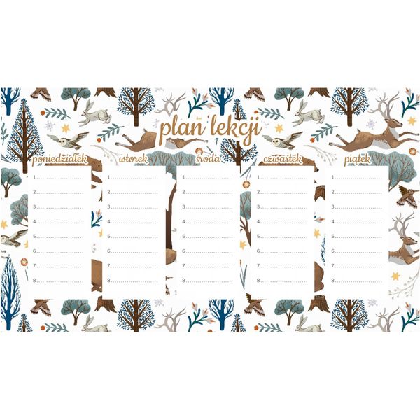 Piano Didattico Magnetico Foresta Invernale 30X17,5Cm-image
