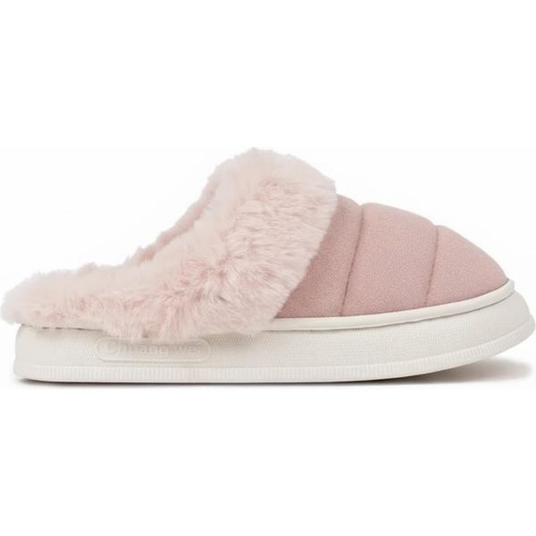 Pantofole Isolate Da Donna Pantofole Foderate Pantofole Slip On Pantofole Ambra Rosa Taglia 38/39-image