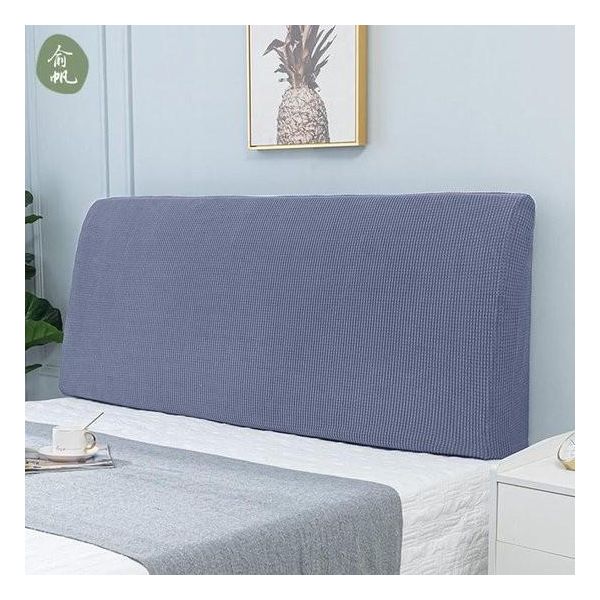 Copri-Testiera Letto, Copritestiera Letto Copri-Testiera Letto Stretch Copri-Testiera Letto Stretchable Washable Thick All-Inclusive Copri-Testiera Letto Antipolvere Per Testata Letto (180-200 Cm, Grigio Scuro)-image