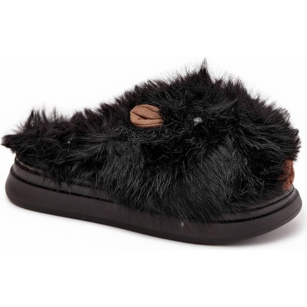 Pantofole Foderate Da Donna Pantofole Isolate Pantofole Slip On Pantofole Capi Nero Taglia 36/37-image