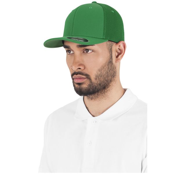 Flexfit 6533 | Cappello / Berretto / Cappello A Rete Tactel - Colore: Verde - Taglia: S/M-image
