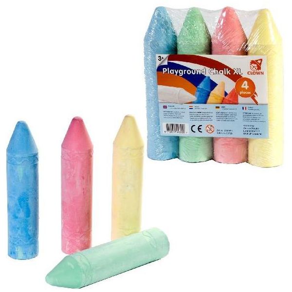 Gessetti Colorati Per Marciapiedi Clown Super, 4 Pezzi-image