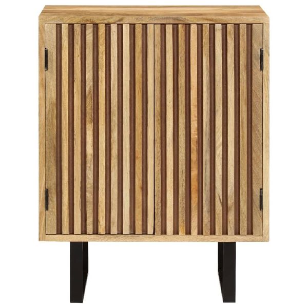 Vidaxl Credenza A 2 Ante 55X35X70 Cm In Legno Massiccio Di Mango-image
