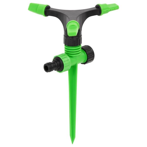 Vidaxl Irrigatore Rotante 4 Pz. Verde E Nero 16X13,5X25,5 Cm Abs Pp-image