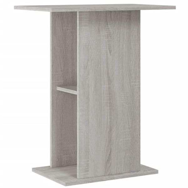 Vidaxl Supporto Per Acquario Grigio Sonoma 60,5X36X72,5 Cm Materiale A Base Di Legno-image
