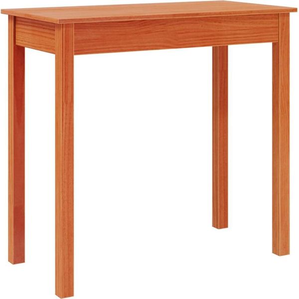 Vidaxl Tavolo Consolle Marrone Cera 80X40X75 Cm In Legno Di Pino Massiccio-image