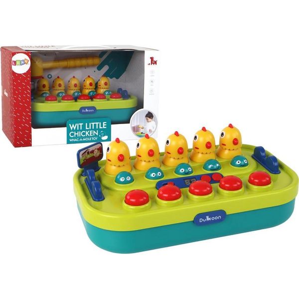 Gioco Arcade Whac-A-Mole Chicken Hammer Luci Suoni Funzionamento A Batteria-image