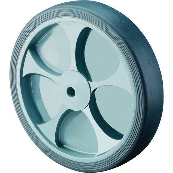 Ruota Di Scorta D.100Mm Trgf.110Kg Gum.Grey Axle-D.12Mm Hubl.40Mm Bs Rollen-image