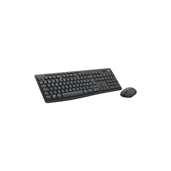 Logitech MK370 Combo For Business - Dimensioni Complete (100%) - Rf Wireless + Bluetooth - Interruttore A Chiave A Membrana - Azerty - Grafite - Mouse Incluso-image