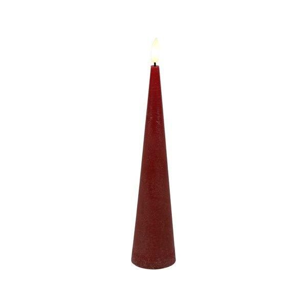 Countryfield Led Candela Giocattolo Rosso Rustico 25Cm Decorazione-image
