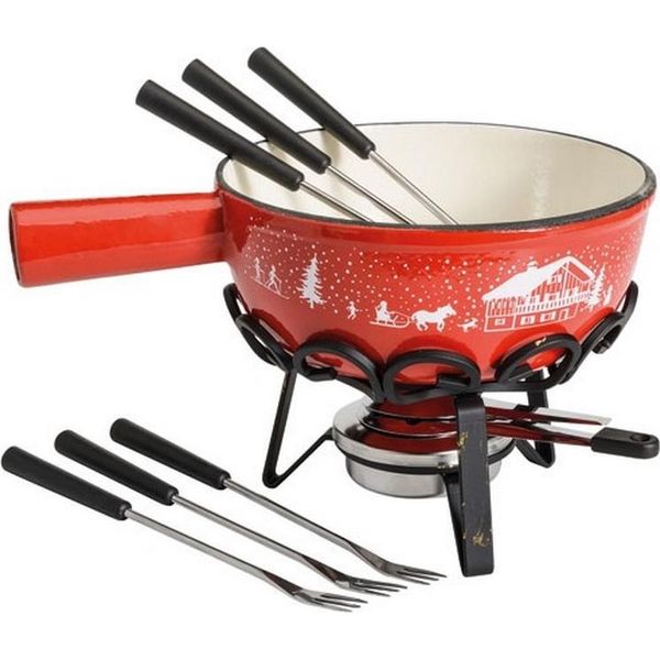 Set Fonduta 6 Forchette Rosso Tableandcook Sh-C20R-image