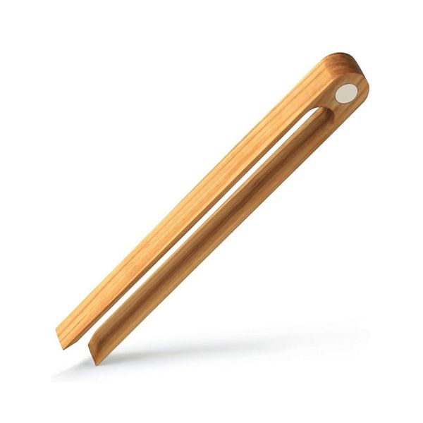 Pinze Magnetiche Per Tostapane In Bambù, Pinze Da Cucina Per Toast, Utensili Da Cucina Naturali In Bambù-image