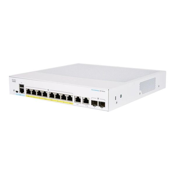 Cisco CBS350-8FP-E-2G-EU Switch Di Rete Gestito L2/L3 Gigabit Ethernet (10/100/1000) Argento-image