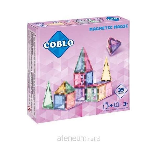 Coblo Piastrelle Magnetiche Giocattolo Pastello 35 Pezzi-image