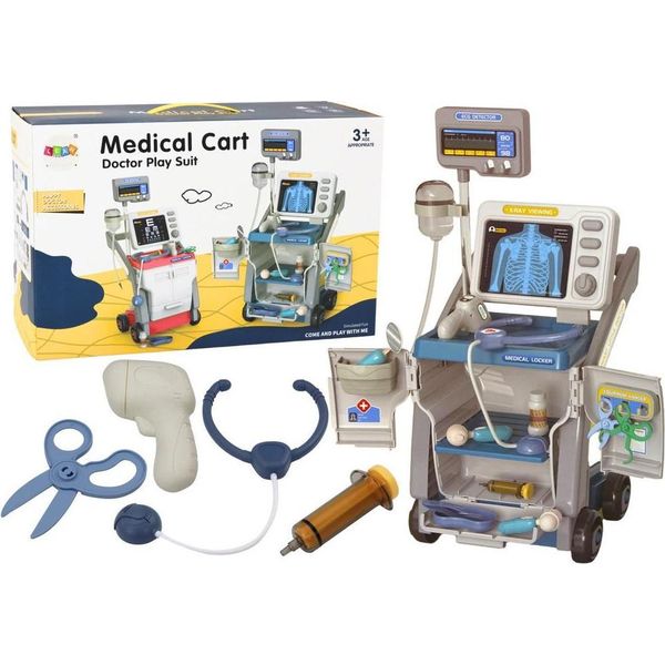 Set Con Piccolo Stetoscopio Da Medico, Azzurro-image