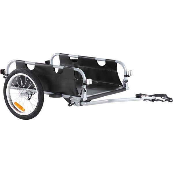 Rimorchio Per Biciclette - Capacità Di Carico Di 45 Kg - Rimorchio Da Trasporto Pieghevole Con Chiusura Rapida - Attacco Universale - Ruote Da 41 Cm - Riflettori Sicuri - Adatto Per Ruote Di Bicicletta Da 558,8-711,2 Mm-image