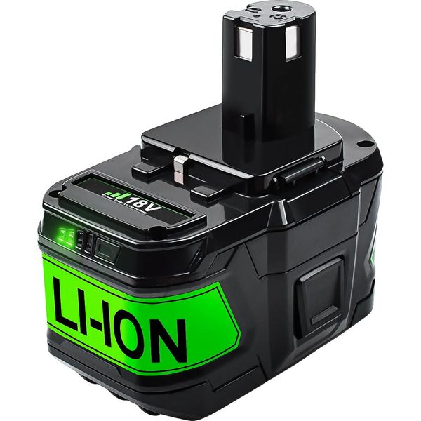 Batteria Di Ricambio Ryobi 18V, Disponibile In 6000Mah E 9000Mah, Tecnologia Li-Ion, 1 Pezzo 9,0 Ah-image