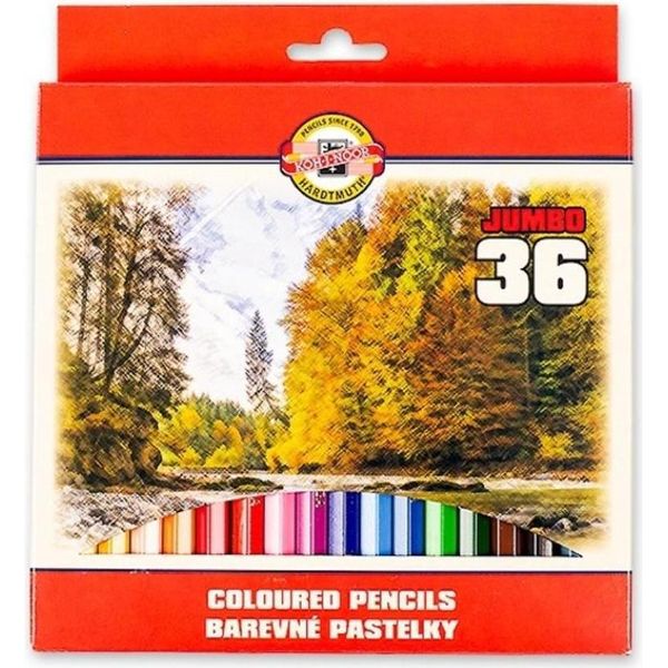 Matite Colorate Koh Omega Jumbo 36-image