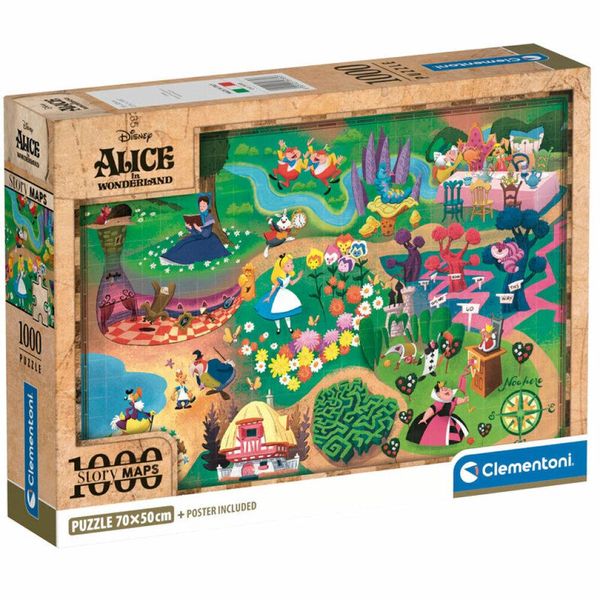 Clementoni 39785 Disney Alice In Wonderland - 1000 Pezzi - Puzzle Per Adulti, Italy, Multicolore-image