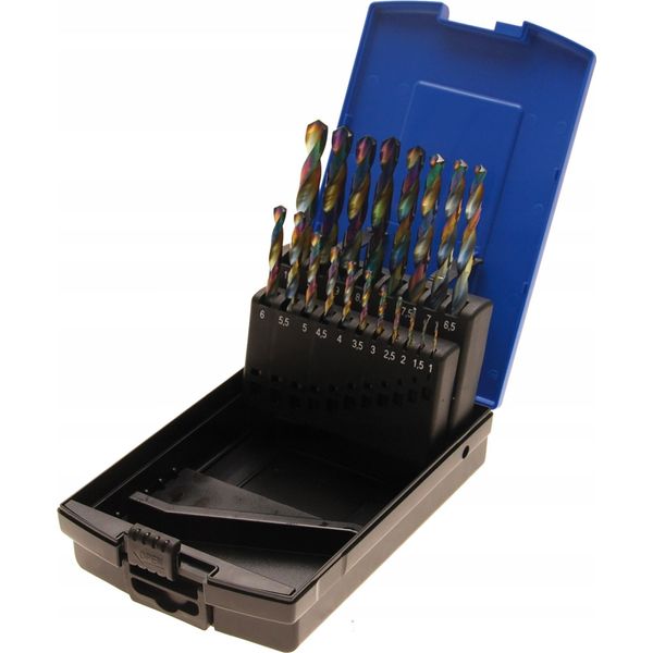 Bgs Technic 2014 Set Di Punte Elicoidali Hss 19 Pezzi Rivestite In Cobalto-image