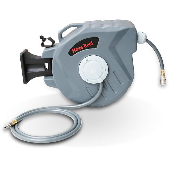 Jiubiaz Avvolgitubo Aria Compressa 20M Avvolgitubo Automatico Avvolgitubo Aria Compressa 1/4" Attacco Rapido Pressione Di Esercizio Max 18 Bar"-image