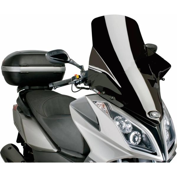 Parabrezza Puig V-Tech Touring Nero Compatibile Con Kymco Downtown 125I, 300I Abs 09-14-image