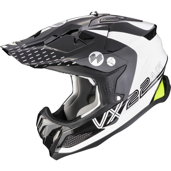 Casco Motocross Scorpion VX-22 Air Ares, Nero/Bianco, Xl (61/62)-image