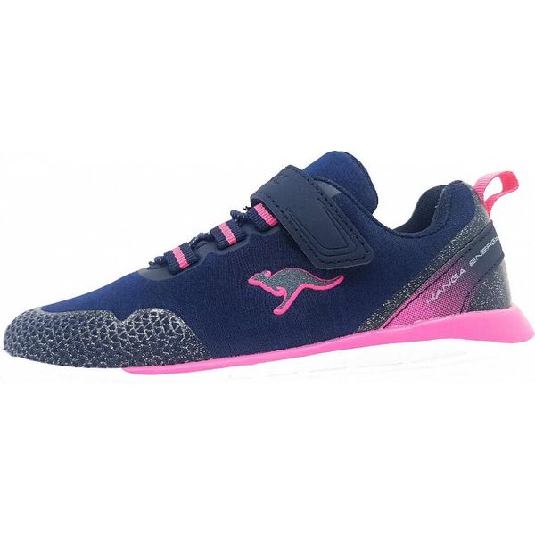Kangaroos Kq-Fleet Ii Ev Scarpa Con Velcro Da Bambina In Blu, Misura 33-image