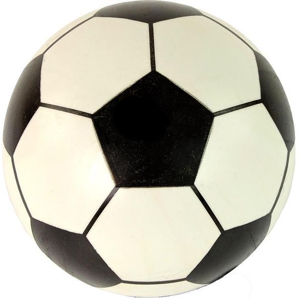 Palla Bianca Nera Gomma Grande 23 Cm Luce-image
