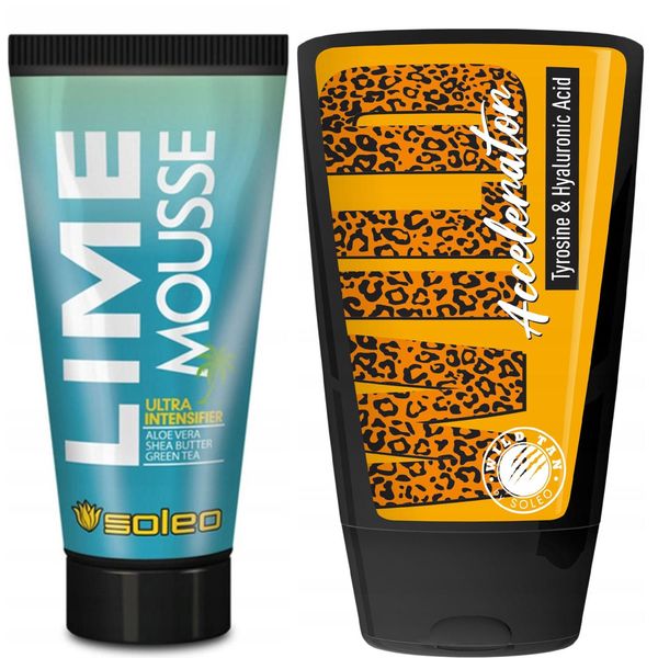 Set Acceleratore Di Abbronzatura Soleo Lime Mousse + Wild Tan Accelerator-image