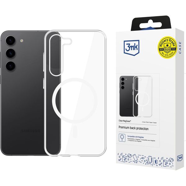 3Mk Clear Magcase Per Samsung Galaxy S23 5G (5903108587136)-image