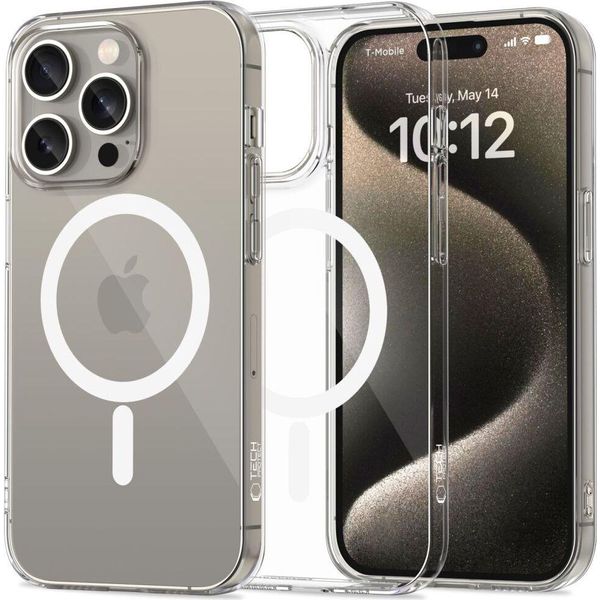 Tech-Protect Flexair Magsafe Iphone 15 Pro Trasparente-image