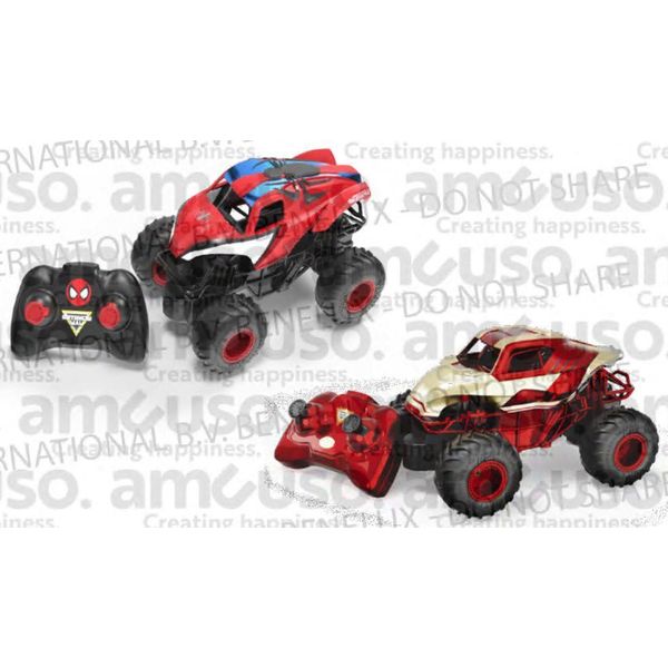 Van Der Meulen Monster Jam Rc Marvel Iron Man E Spider-Man 2-Pack 1:24-image