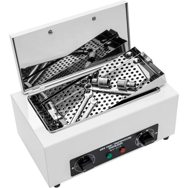 Sterilizzatore A Calore Secco, Temperatura Regolabile 50-220℃, Potenza 300W, Bianco-image