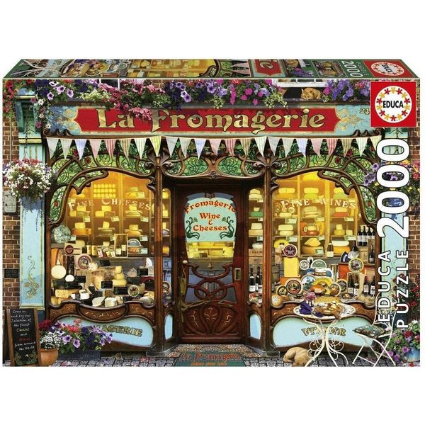 Puzzle - Educa - The Fine Cheese Shop - 2000 Pieces - 96X68 Cm - From 15 Years Old-image
