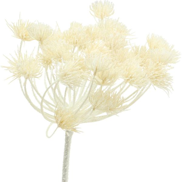 Aneto Bianco Neve 117Cm - Fiore Artificiale Per Decorazione Invernale, Decorazione Natalizia-image