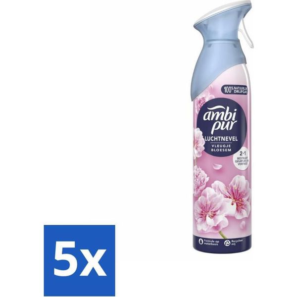 Ambi Pur - Effetti D'aria - Spray Deodorante Per Ambienti - Sentore Di Fiori - 185 Ml - Confezione Value Pack - 5 Pezzi-image