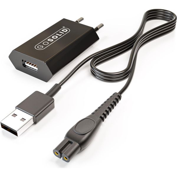 Go Solid! Caricatore 5V Compatibile Con Philips Oneblade/Oneblade 360 E Oneblade Pro 360-image