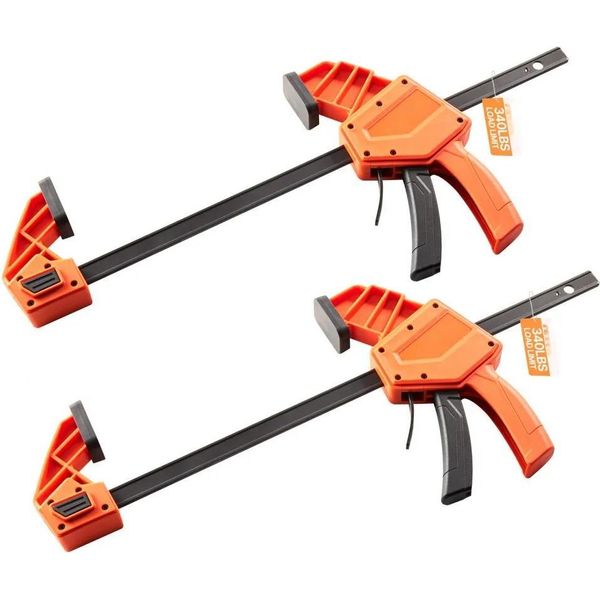2X Morsetti A Barra Per La Lavorazione Del Legno - Morsetto A Una Mano Acciaio Al Carbonio Da 30,48 Cm - Utensile Per La Lavorazione Del Legno-image