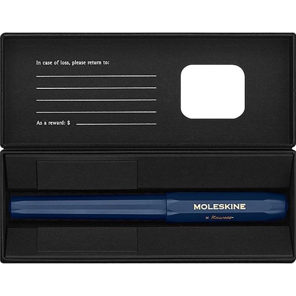 Penna Roller Kaweco Moleksine, Blu, Punta Media (0,7 Mm), Inchiostro Nero-image