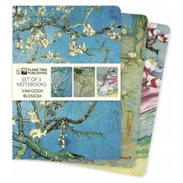 Vincent Van Gogh: Set Di 3 Quaderni Standard Con Fiori-image