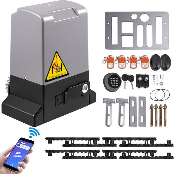 Apriporta Scorrevole Succebuy, 1800 Kg, 4 M, 4 Telecomandi E Controllo App, Set Completo-image