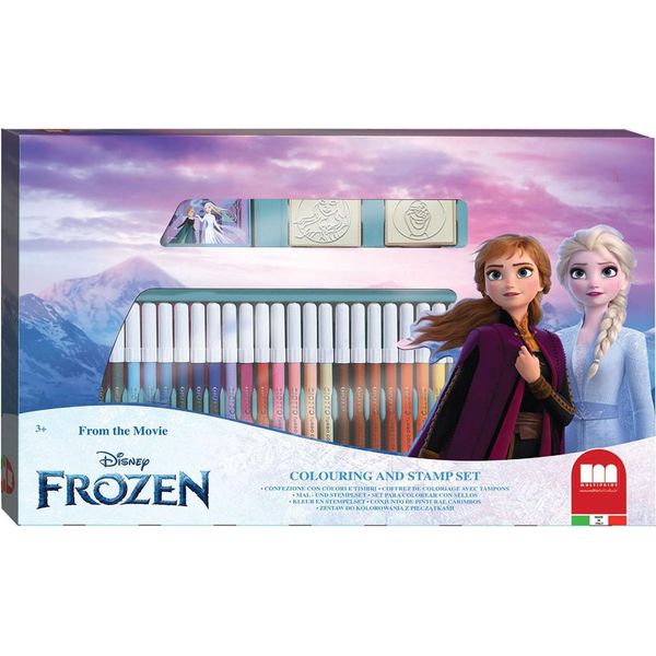 Frozen 2 - Set Da Colorare Xl, 41 Pezzi, Incluso Libro Da Colorare E Timbri-image
